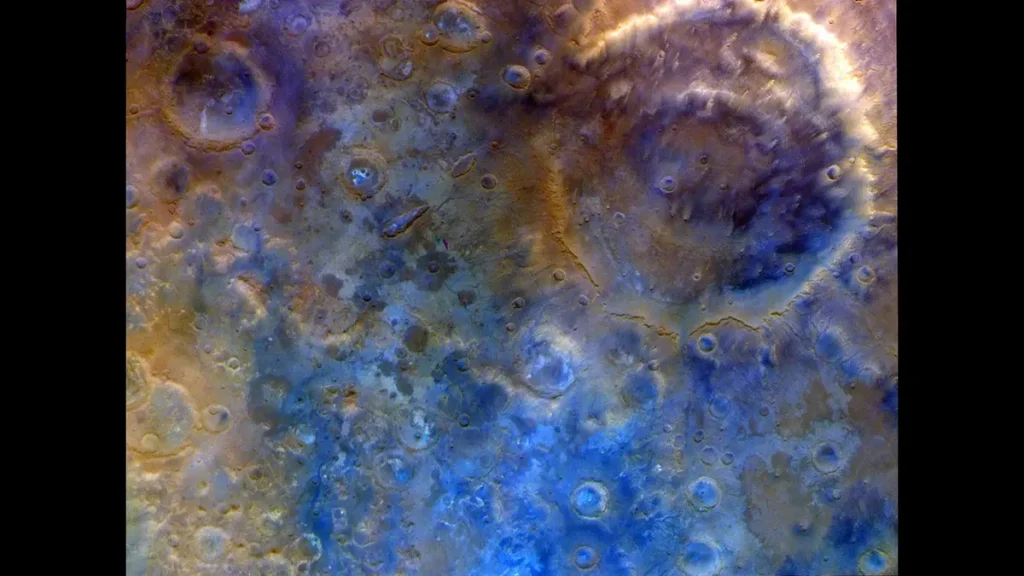 Colored view from Psyche's special camera