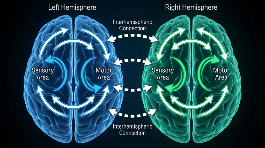 Mirroring Waves Across Brain Hemispheres