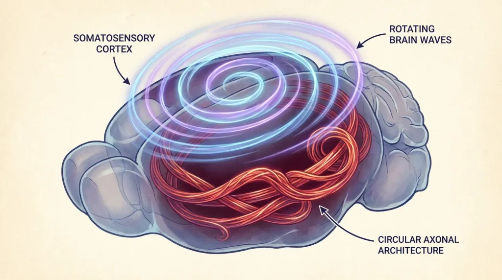 The Hidden Pattern of Rotating Waves in the Brain